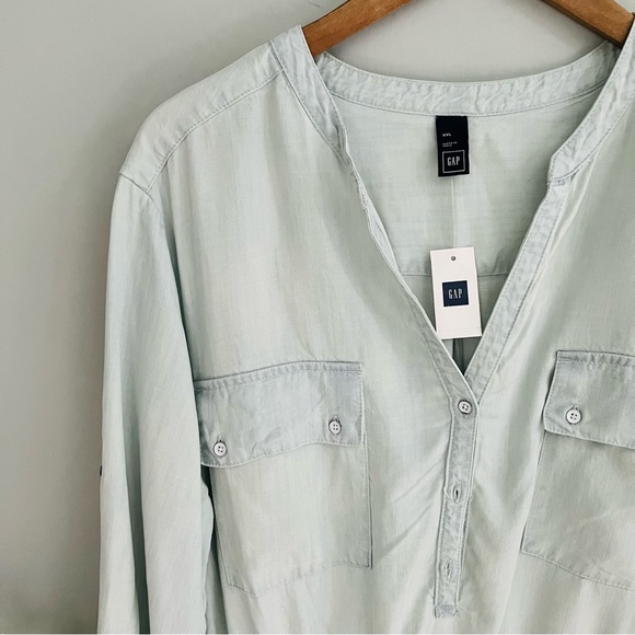 Gap Chambray Utility Dress NWT Size XXL - Picture 4 of 5